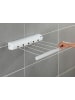 Wenko Wand-waslijn wit - (B)7 x (H)7 x (D)47,5 cm