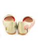 Goby Leder-Ballerinas in Beige/ Bunt