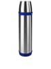 Emsa Isolierflasche "Captain" in Chrom/ Blau - 700 ml