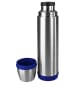 Emsa Isoleerfles "Captain" chroomkleurig/blauw - 700 ml
