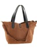 ORE10 Leder-Schultertasche "Acacia" in Hellbraun - (B)30 x (H)26 x (T)16 cm