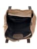 ORE10 Leder-Schultertasche "Acacia" in Taupe - (B)30 x (H)26 x (T)16 cm