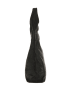 ORE10 Leder-Schultertasche "Vercelli" in Schwarz - (B)30 x (H)40 x (T)14 cm