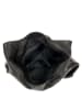 ORE10 Leren schoudertas "Vercelli" zwart - (B)30 x (H)40 x (D)14 cm
