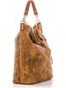Anna Morellini Skórzany shopper bag "Caroline" w kolorze karmelowym - 42 x 38 x 17 cm