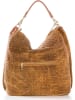 Anna Morellini Skórzany shopper bag "Caroline" w kolorze karmelowym - 42 x 38 x 17 cm