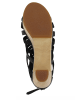 Flip Flop Leder-Sandaletten "Kumari" in Schwarz