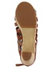 Flip Flop Leder-Sandaletten "Kumari" in Hellbraun/ Beige
