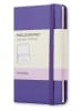 Moleskine Notitzbuch in Lila - (B)10 x (H)6,5 cm