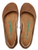 Comfortfusse Leren ballerina's lichtbruin