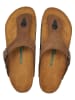 Comfortfusse  Leder-Zehentrenner in Sand
