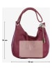 Anna Morellini Leren schoudertas bordeaux - (B)38 x (H)34 x (D)10 cm