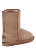 EMU Leder-Winterstiefel "Wallaby Lo" in Taupe