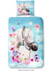 Good Morning Beddengoedset "My Beauty" turquoise/roze