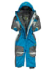 Peak Mountain Kombinezon narciarski w kolorze błękitno-szaro-białym