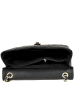 ORE10 Skórzana torebka "Edalea" w kolorze czarnym - 27 x 18 x 12 cm