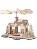 Unbekannt Deko-Weihnachtshaus in Beige - (B)27 x (H)23 x (T)22 cm