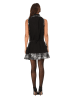 POMME ROUGE Kleid "Jenny" in Schwarz/ Grau