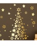 Ambiance Wandsticker "Gold Christmastree"