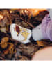 Lait et Miel Leren kruipschoenen "Giraf" wit/geel