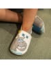 Lait et Miel Leren kruipschoenen "Nijlpaard" wit/meerkleurig