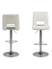 Actona 2-delige set: barkrukken "Sylvia" wit - (B)41,5 x (H)115 x (D)52 cm