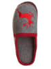 kitz-pichler Pantoffels "Virgen" grijs/rood
