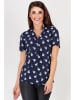 Awama Blouse donkerblauw/meerkleurig