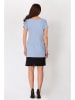 Awama Kleid in Hellblau/ Schwarz
