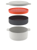 JosephJoseph 4-delige magnetronkookset "M-Cuisine" wit/oranje/antraciet