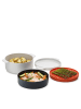 JosephJoseph 4tlg. Mikrowellen-Koch-Set "M-Cuisine" in Weiß/ Orange/ Anthrazit