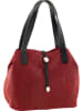 ORE10 Leder-Schultertasche "Acacia" in Rot - (B)30 x (H)26 x (T)16 cm