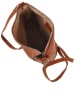 ORE10 Skórzana torebka "Ambly" w kolorze brązowym - 20 x 19 x 10 cm