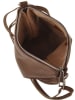 ORE10 Skórzana torebka "Ambly" w kolorze brązowym - 20 x 19 x 10 cm