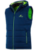 Westfjord Functionele bodywarmer "Krafla" donkerblauw/lichtgroen