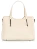 Anna Morellini Leren handtas crème - (B)28 x (H)22 x (D)8 cm