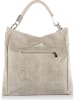 Anna Morellini Leren schoudertas crème - (B)38 x (H)36 x (D)14 cm
