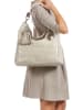 Anna Morellini Leren schoudertas crème - (B)38 x (H)36 x (D)14 cm