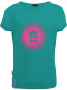 Trollkids Koszulka funkcyjna "Logo" w kolorze turkusowo-różowym
