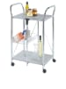 Wenko Serveerwagen zilverkleurig - (B)56,5 x (H)90,5 x (D)44 cm