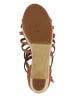 Flip Flop Leder-Sandaletten "Kambhu" in Hellbraun