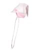 Döll Kopftuchmütze in Weiß/ Rosa
