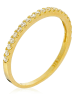 OR ÉCLAT Gold-Ring "Délicatesse" mit Zirkonias