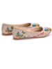 Goby Leder-Ballerinas in Creme/ Bunt