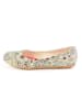 Goby Leder-Ballerinas in Bunt/ Beige
