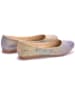 Goby Leder-Ballerinas in Creme/ Lila