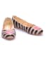 Goby Leder-Ballerinas in Creme/ Schwarz
