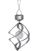 STAR Trading LED-Solar-Windspiel "Windmill" in Silber - (H)35 cm