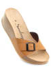 Sunbay Slippers "Lotus" lichtbruin