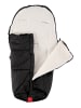 Kaiser Naturfellprodukte Sommer-Fußsack "Rio" in Schwarz/ Weiß - (L)105 x (B)48 cm
